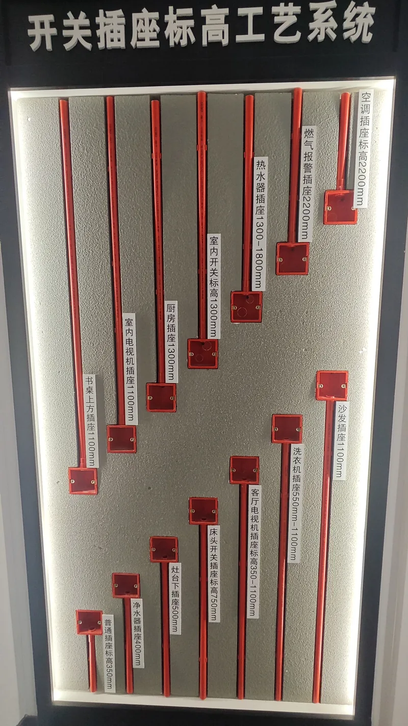 开关插座标高工艺展厅样板实拍